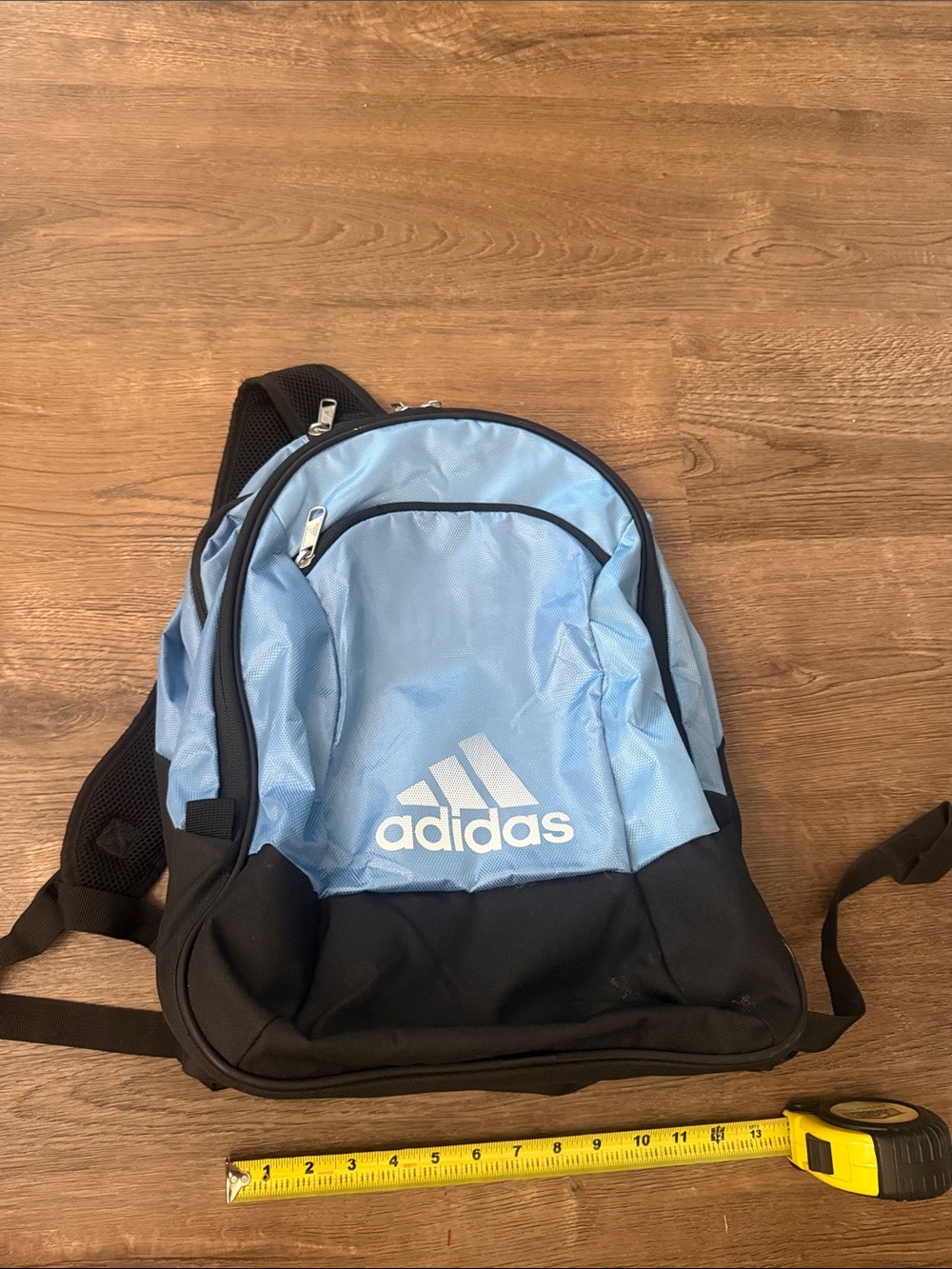 adidas Striker team II Light Blue and Black Sport Backpack with Logo Like new